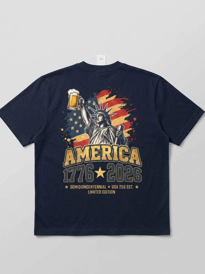 USA 250 "Liberty & Libations" Graphic Tee – Only 1,776 Made